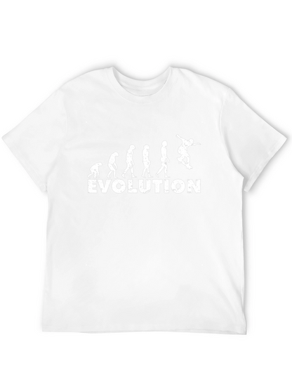 Evolution Skateboarder Graphic T-Shirt - Black