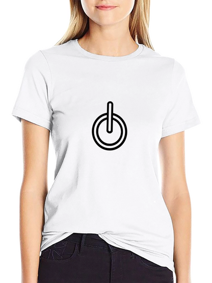 Power Button T-Shirt - Soft Cotton Tee