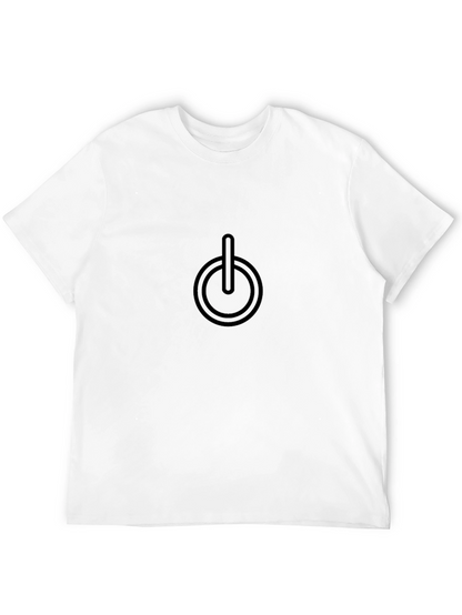 Power Button T-Shirt - Soft Cotton Tee
