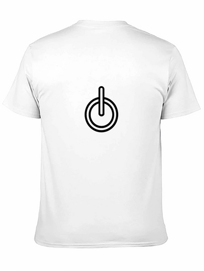 Power Button T-Shirt - Soft Cotton Tee