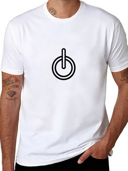 Power Button T-Shirt - Soft Cotton Tee