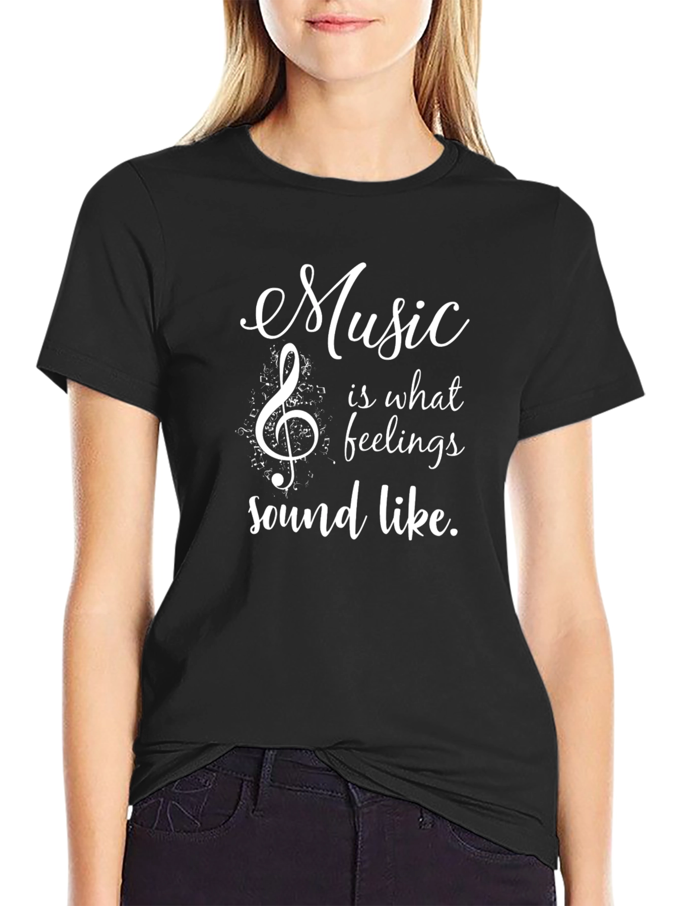 Music is What Feelings Sound Like Graphic T-Shirt