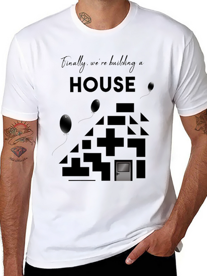 Building a House Tee - Modern Design T-Shirt