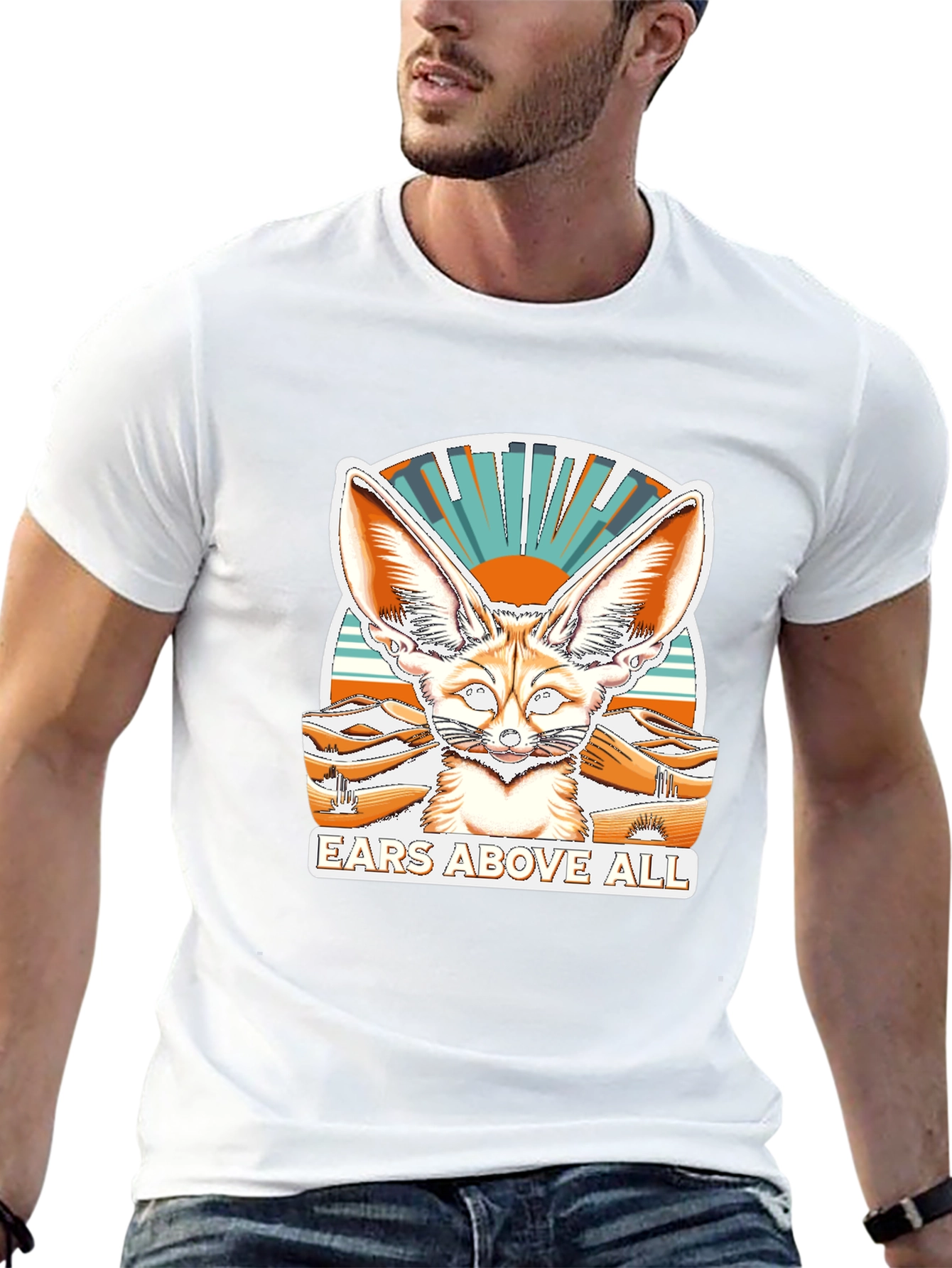 Ears Above All Fennec Fox T-Shirt