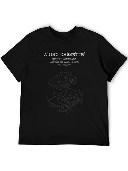 Audio Cassette Patent T-Shirt