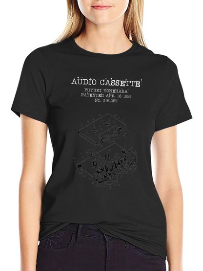 Audio Cassette Patent T-Shirt