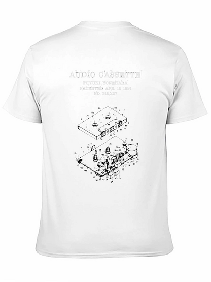 Audio Cassette Patent T-Shirt