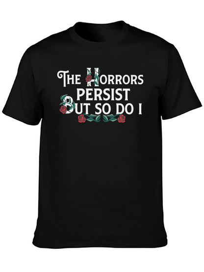 The Horrors Persist Black Graphic Tee
