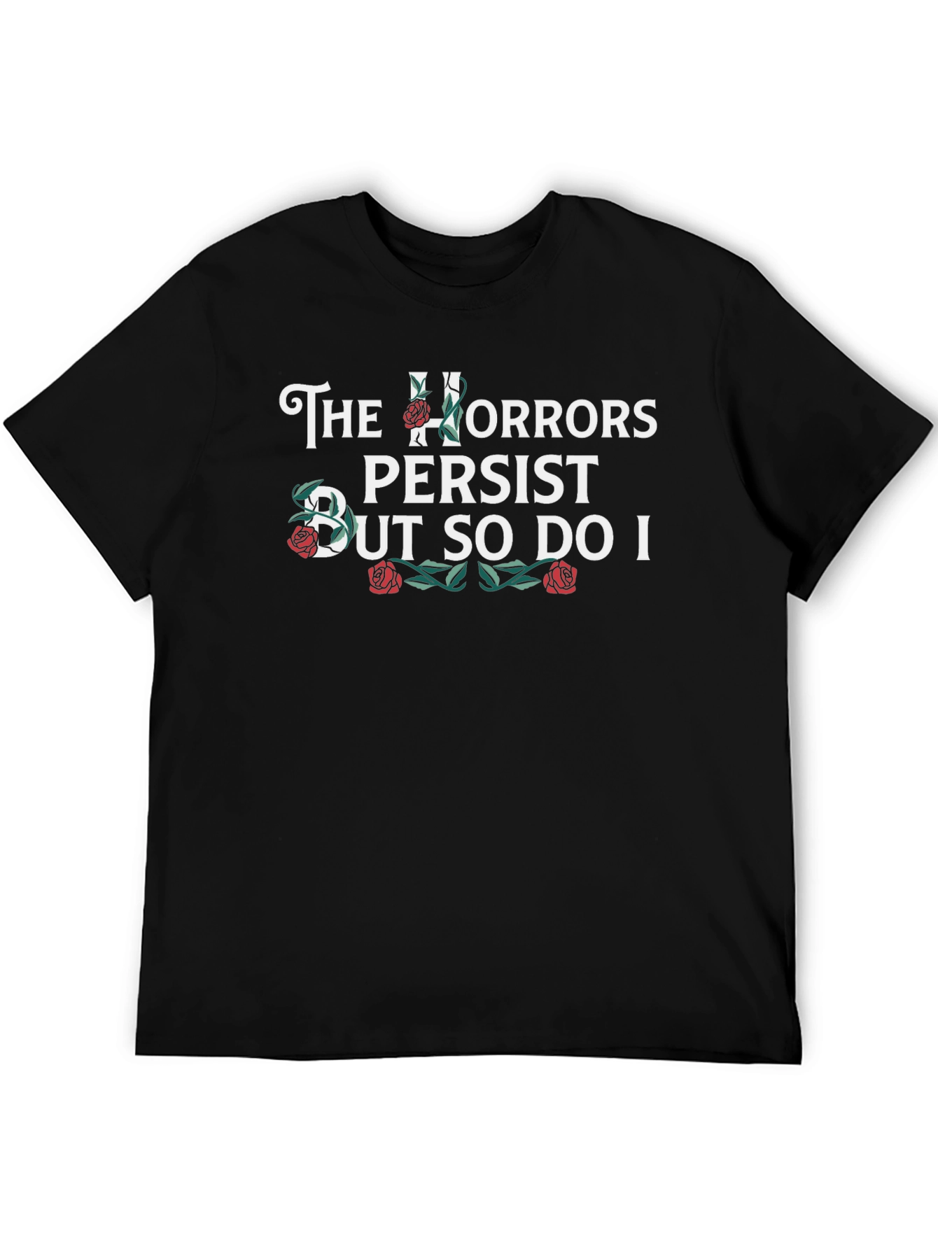 The Horrors Persist Black Graphic Tee