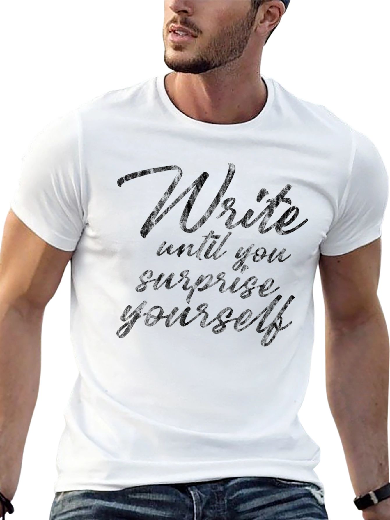 Write Until You Surprise Yourself Tee