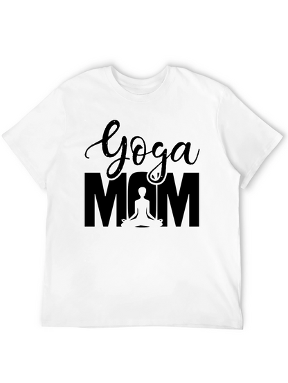 Yoga Mom Black T-Shirt - Meditation Lover Tee