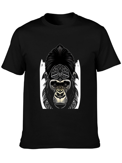 Gorilla Graphic Tee - Black Stylish Design