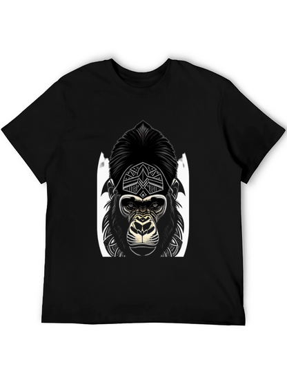 Gorilla Graphic Tee - Black Stylish Design