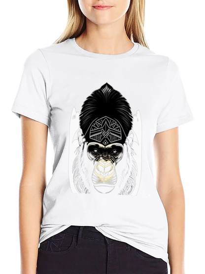 Gorilla Graphic Tee - Black Stylish Design