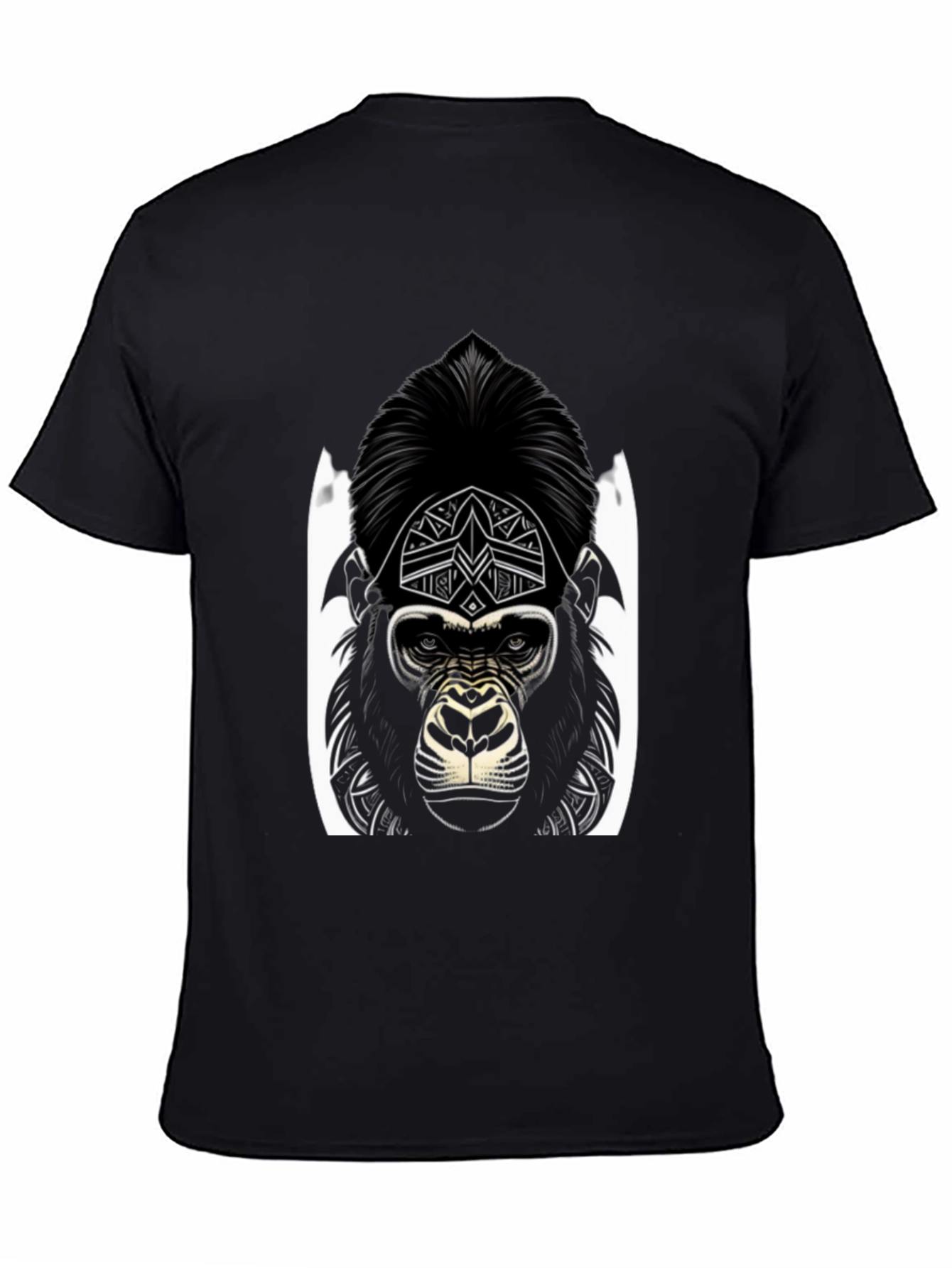 Gorilla Graphic Tee - Black Stylish Design