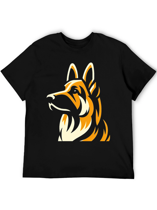 German Shepherd Graphic T-Shirt - Classic Black Tee