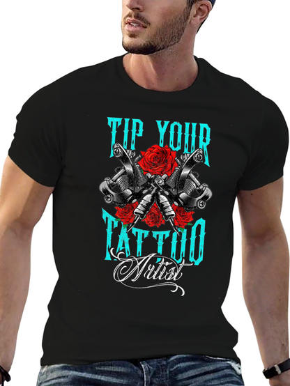 Tip Your Tattoo Artist Graphic T-Shirt