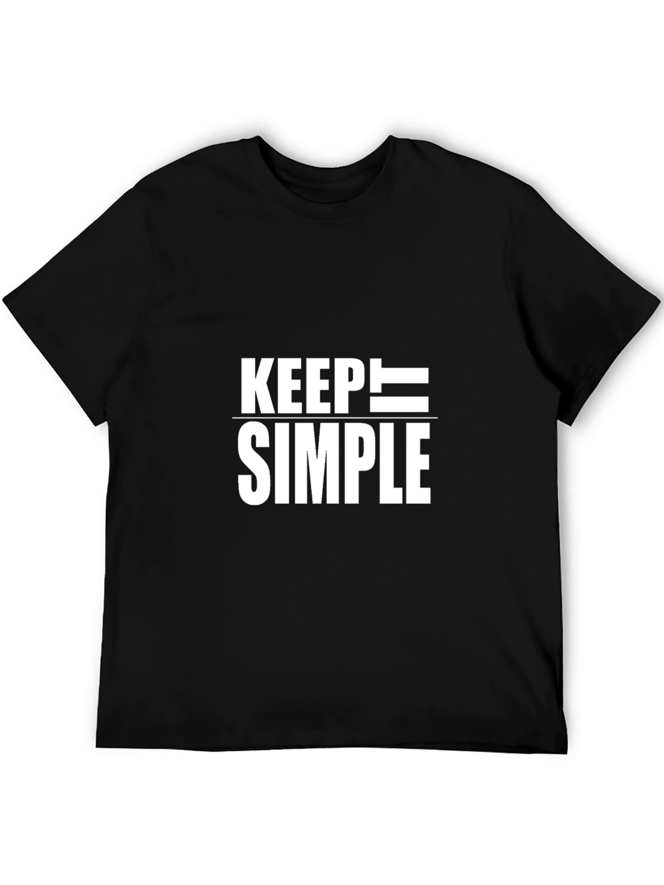 Keep Simple Black T-Shirt