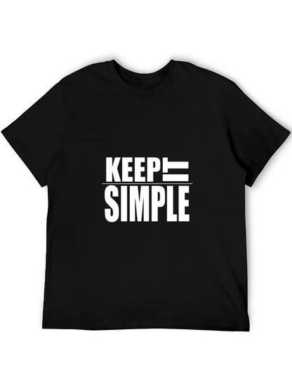 Keep Simple Black T-Shirt