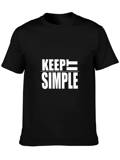 Keep Simple Black T-Shirt