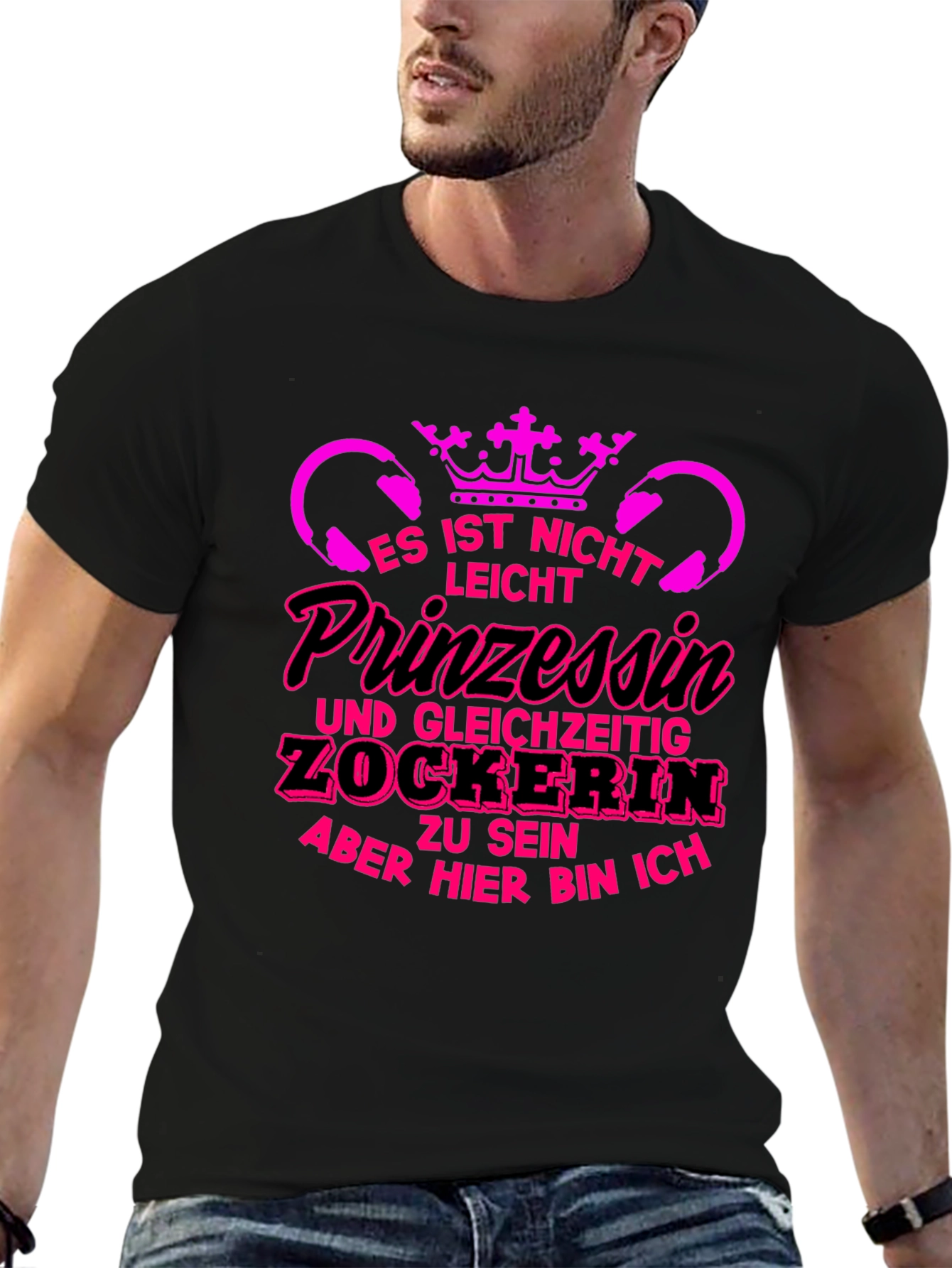 Princess Gamer T-Shirt - Funny German Slogan