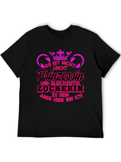 Princess Gamer T-Shirt - Funny German Slogan