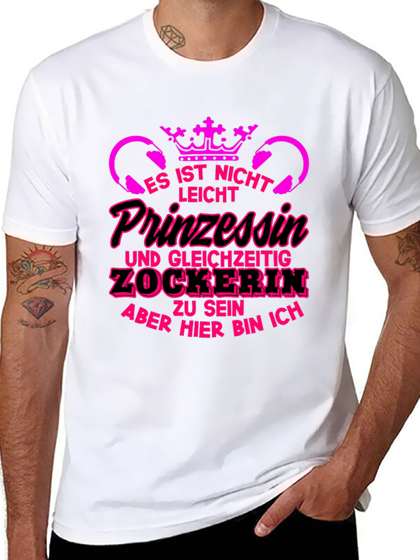 Princess Gamer T-Shirt - Funny German Slogan