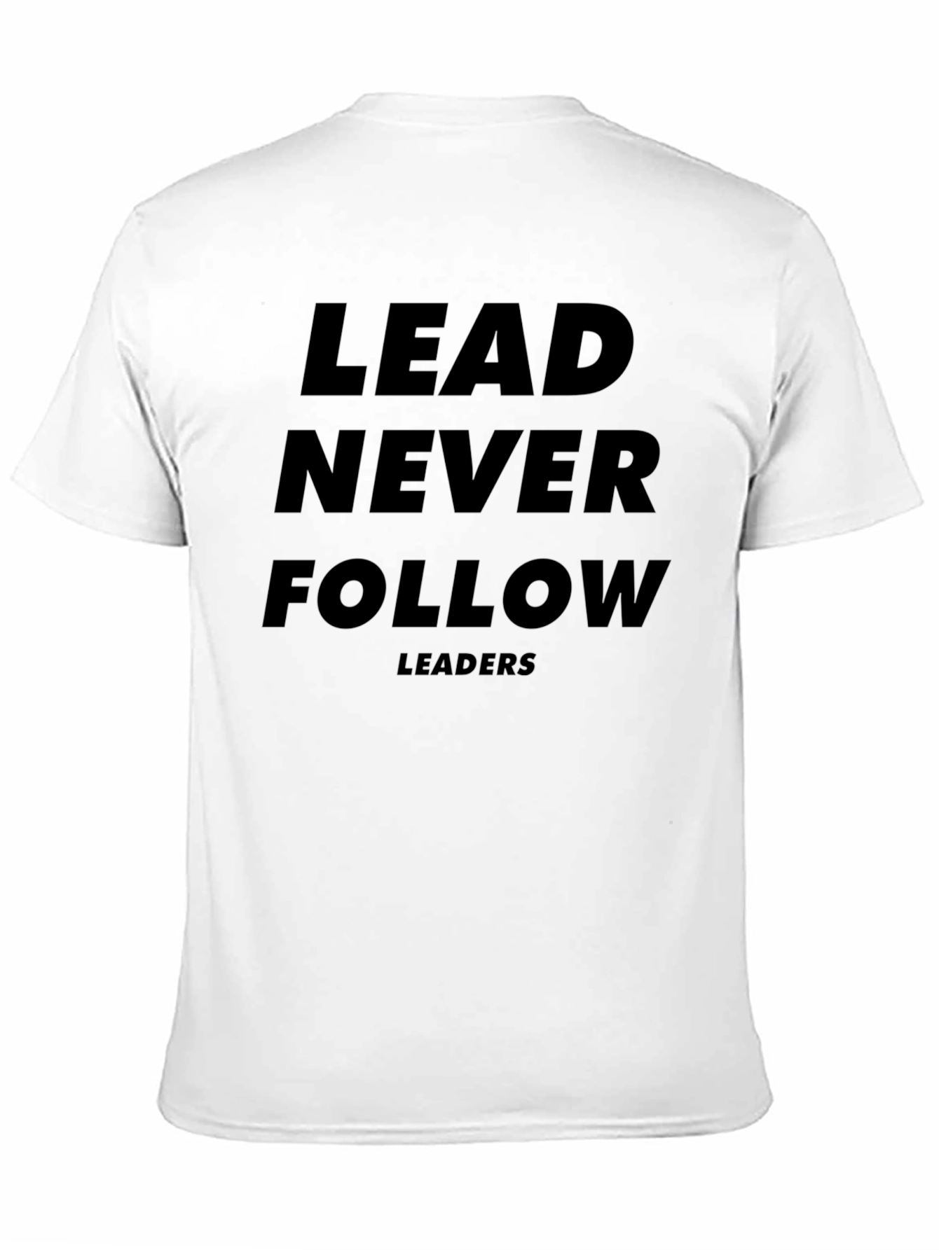 Lead Never Follow Black Graphic Tee