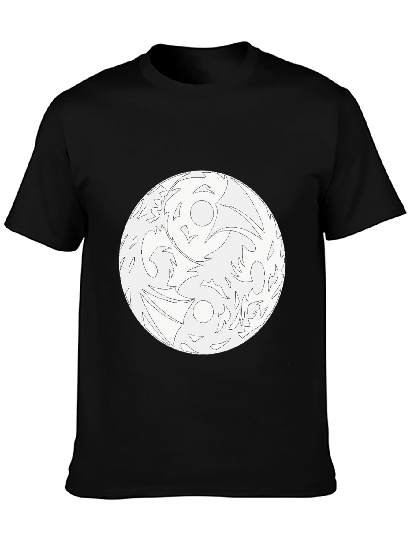 Yin Yang Raven Graphic Tee
