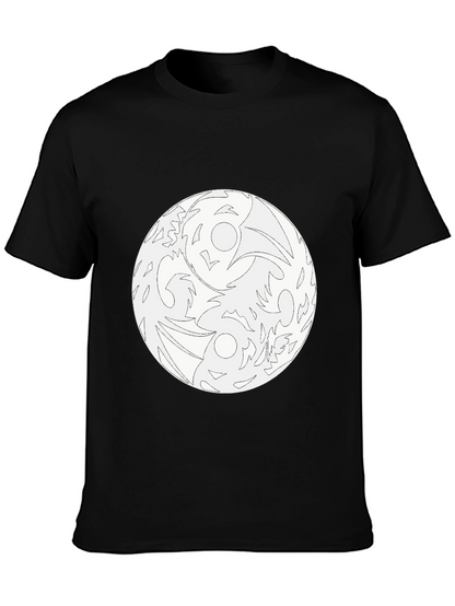 Yin Yang Raven Graphic Tee