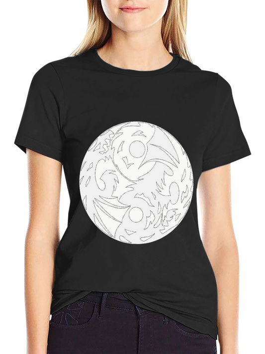 Yin Yang Raven Graphic Tee