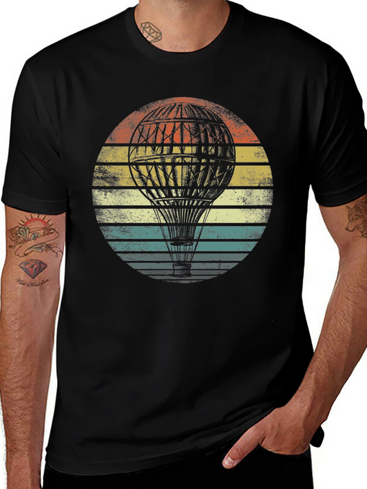 Vintage Hot Air Balloon Graphic Tee