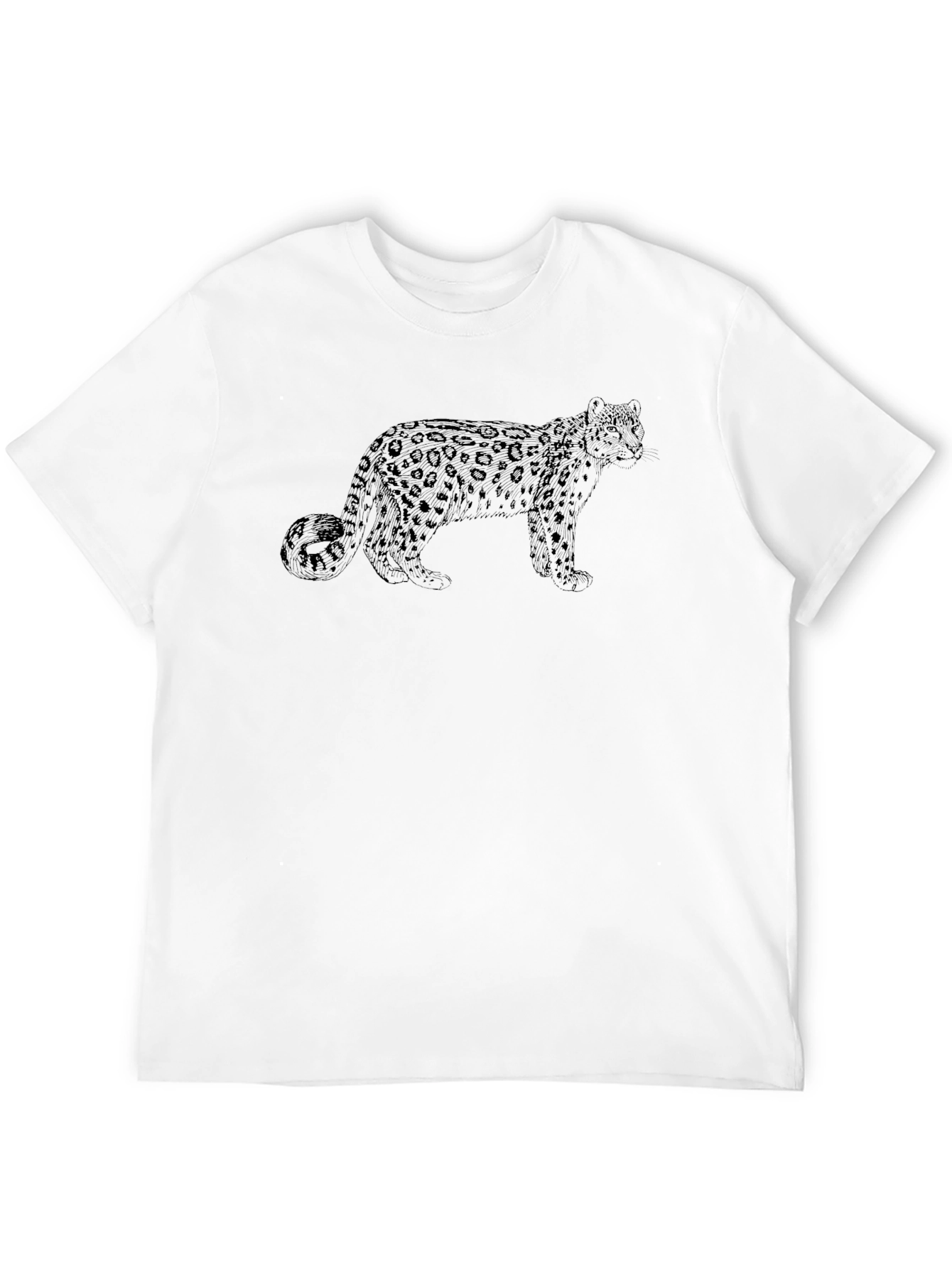 Leopard Graphic Black T-Shirt