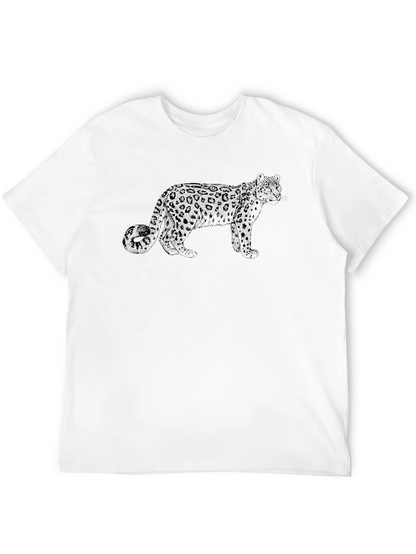 Leopard Graphic Black T-Shirt