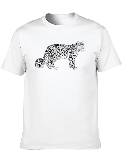 Leopard Graphic Black T-Shirt