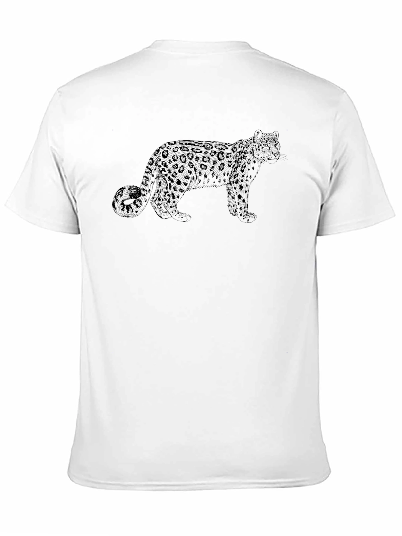 Leopard Graphic Black T-Shirt