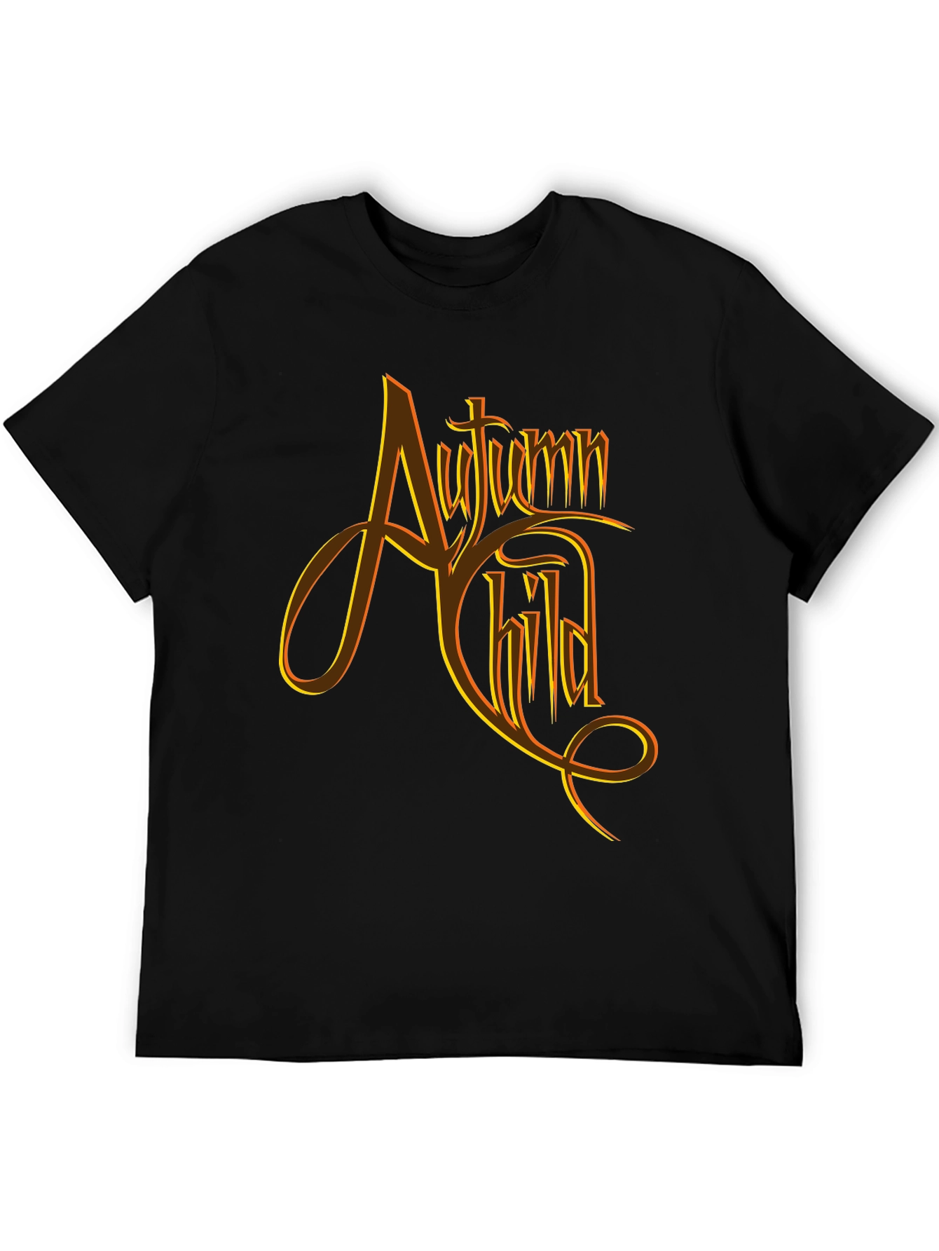 Autumn Child Graphic Tee - Black
