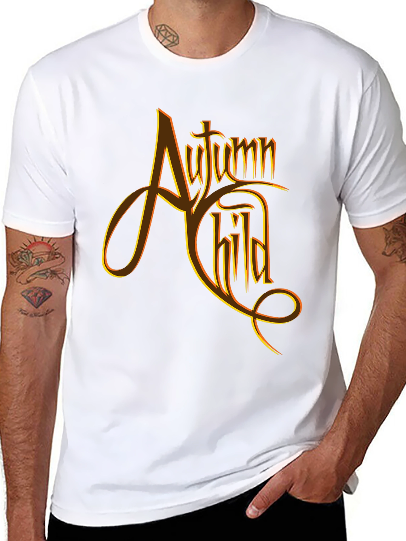 Autumn Child Graphic Tee - Black