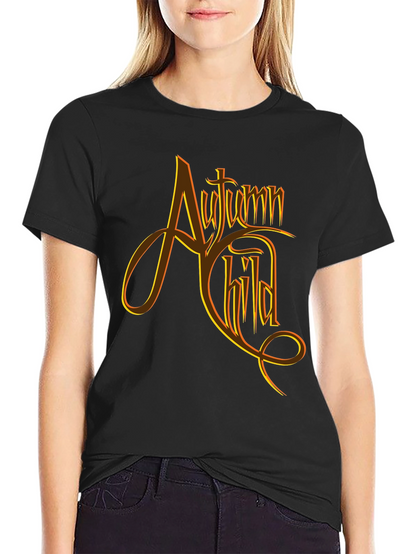 Autumn Child Graphic Tee - Black