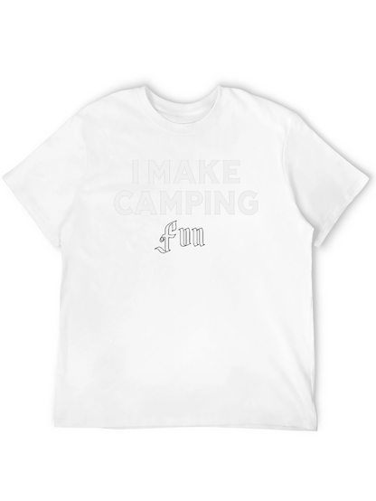 I Make Camping Fun Black T-Shirt