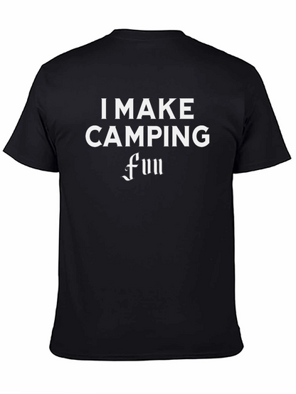 I Make Camping Fun Black T-Shirt