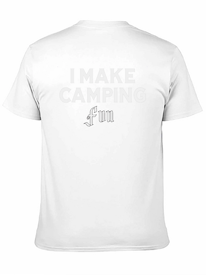 I Make Camping Fun Black T-Shirt