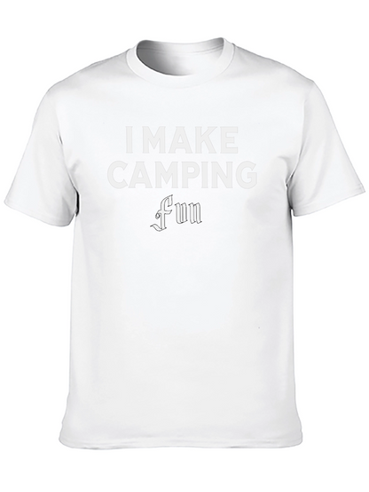 I Make Camping Fun Black T-Shirt