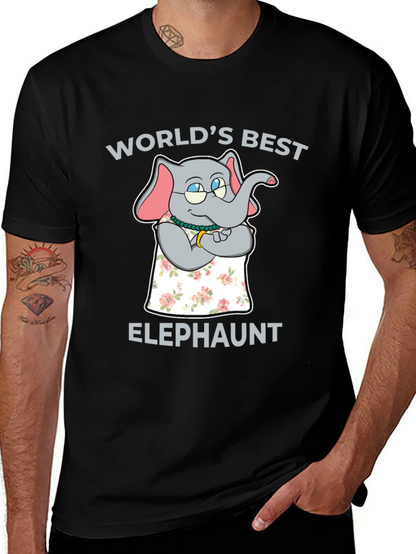 Worlds Best Elephaunt T-Shirt - Aunt Elephant