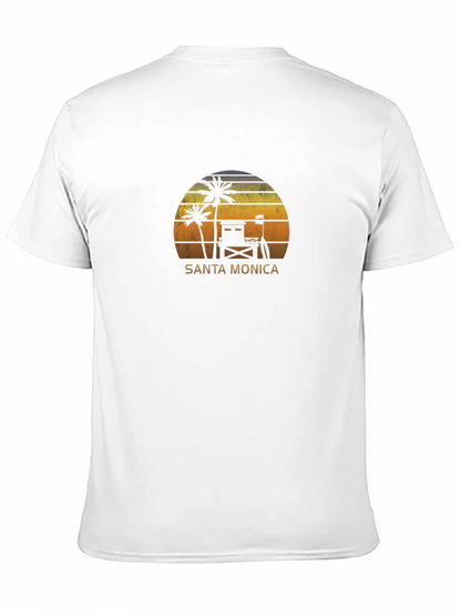 Santa Monica Sunset Graphic T-Shirt
