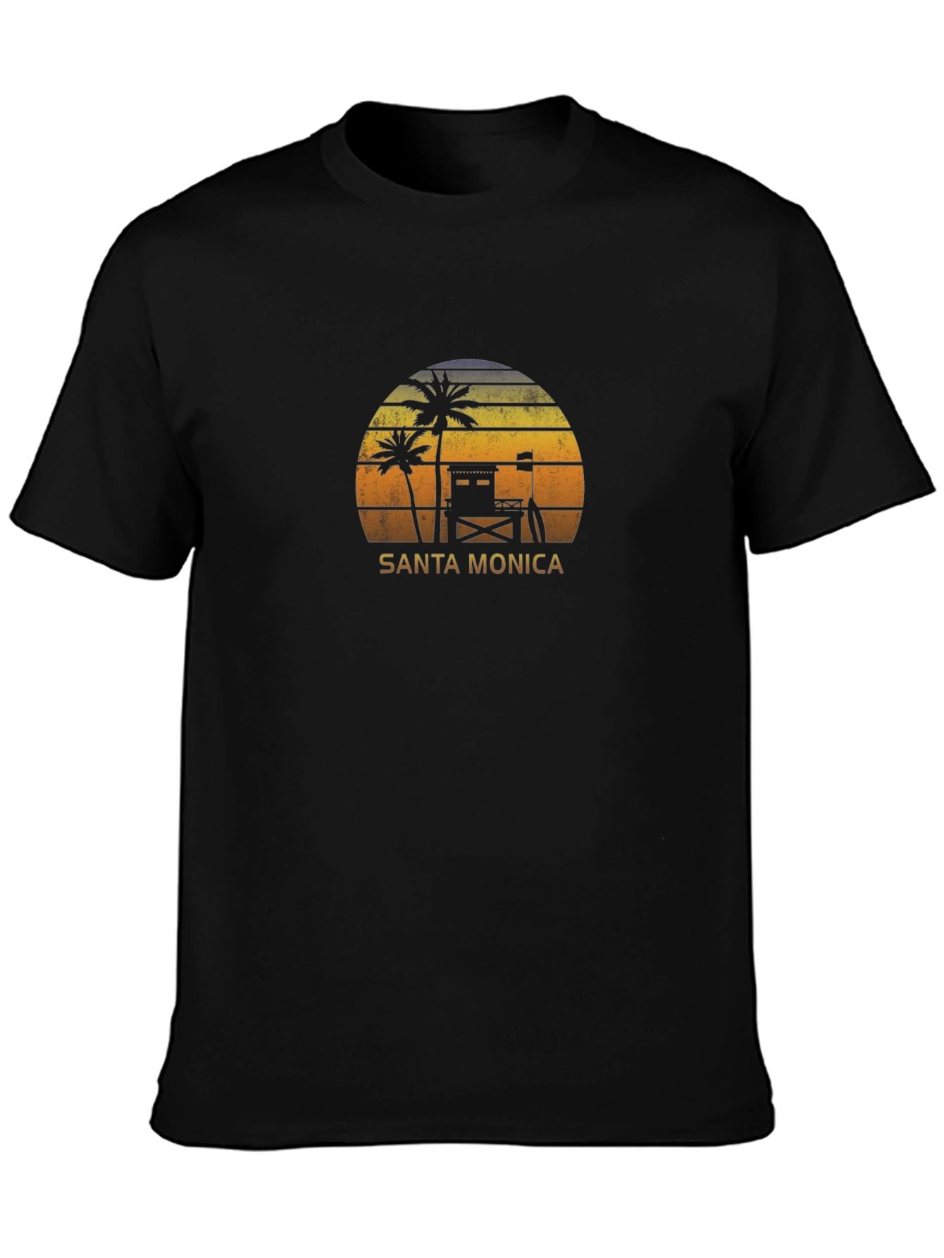 Santa Monica Sunset Graphic T-Shirt