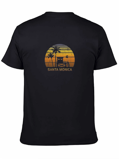 Santa Monica Sunset Graphic T-Shirt