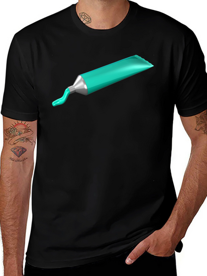 Artists Paint Tube Graphic Tee - Black Cotton