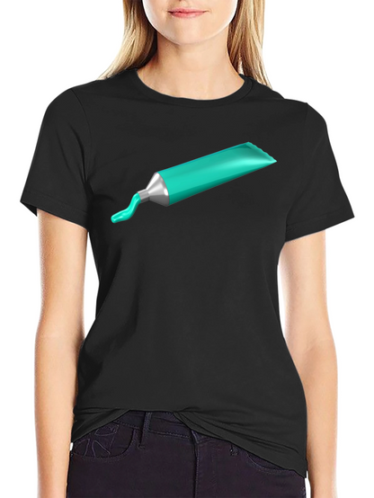Artists Paint Tube Graphic Tee - Black Cotton