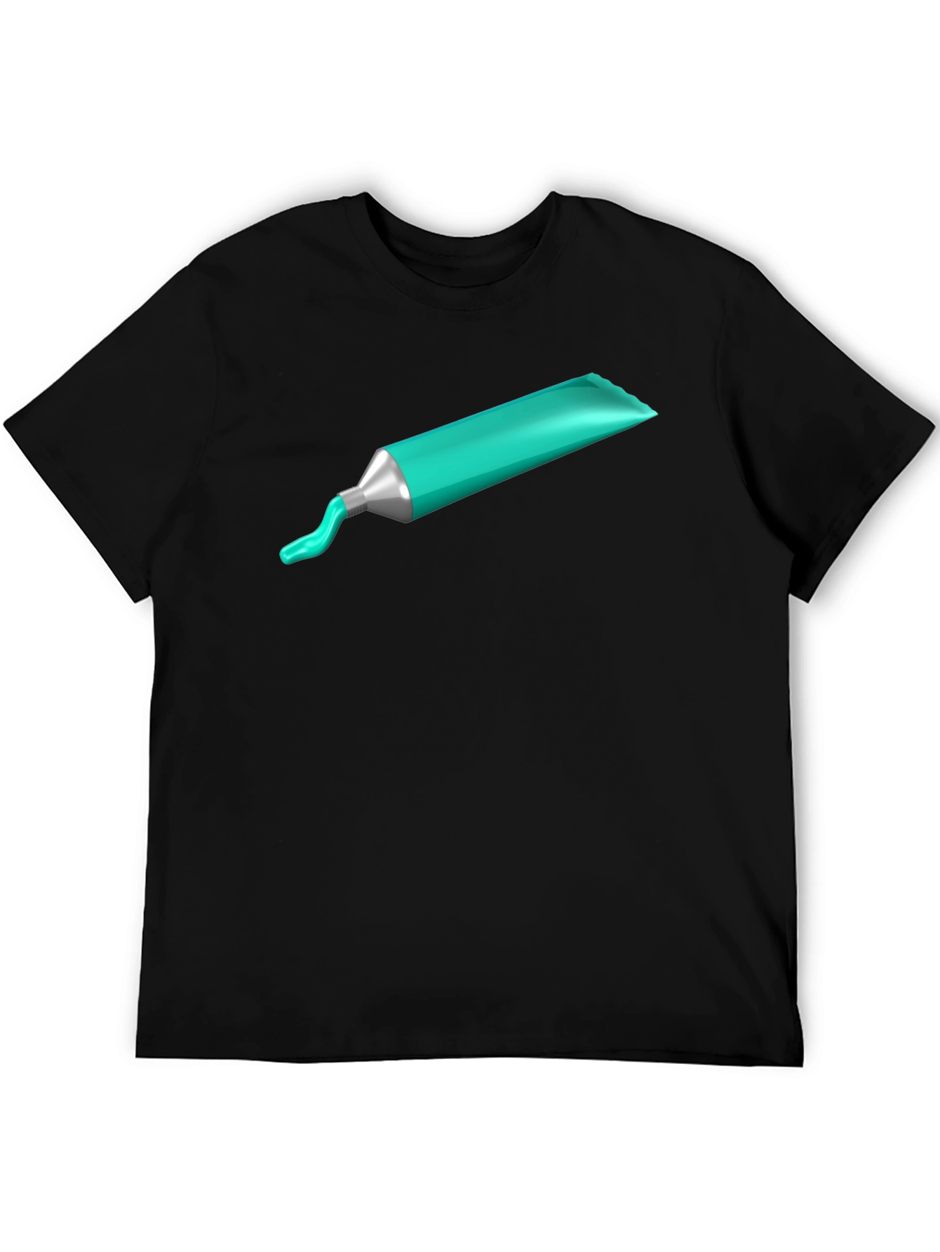 Artists Paint Tube Graphic Tee - Black Cotton
